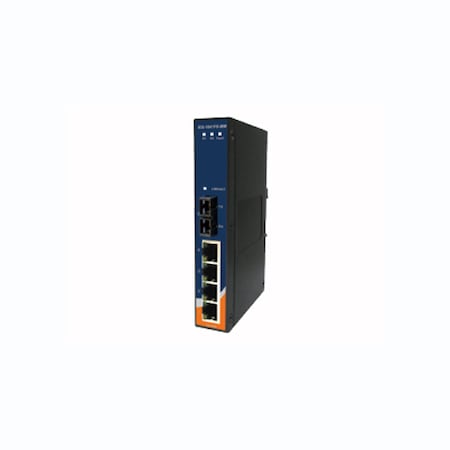 Oring Networking Slim Type 4x 10/100TX (RJ-45) + 1x 100FX (Single Mode/ SC) IES-1041FX-SS-SC